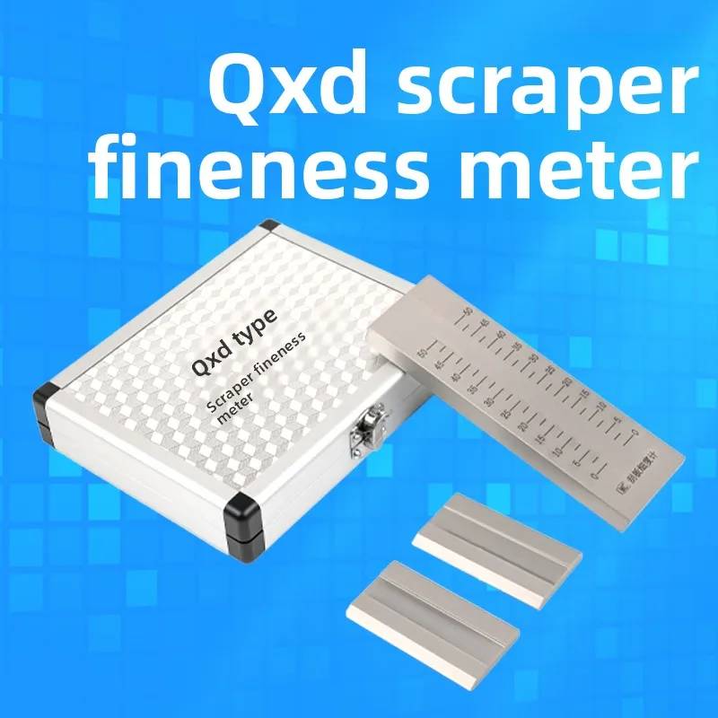Stainless Steel QXD Fineness of Grind Gauge – 0-25/50/100/150µm Hegman Scraper for Paint, Ink & Coating Particle Size Analysis