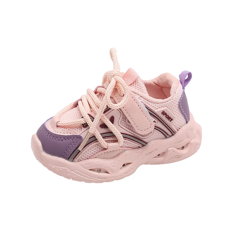 New Fashion Casual Shoes for Baby Girls Children Led Light Sneakers Kids Flats Toddler Walking Shoes Kids Anti-slip Sports Shoes