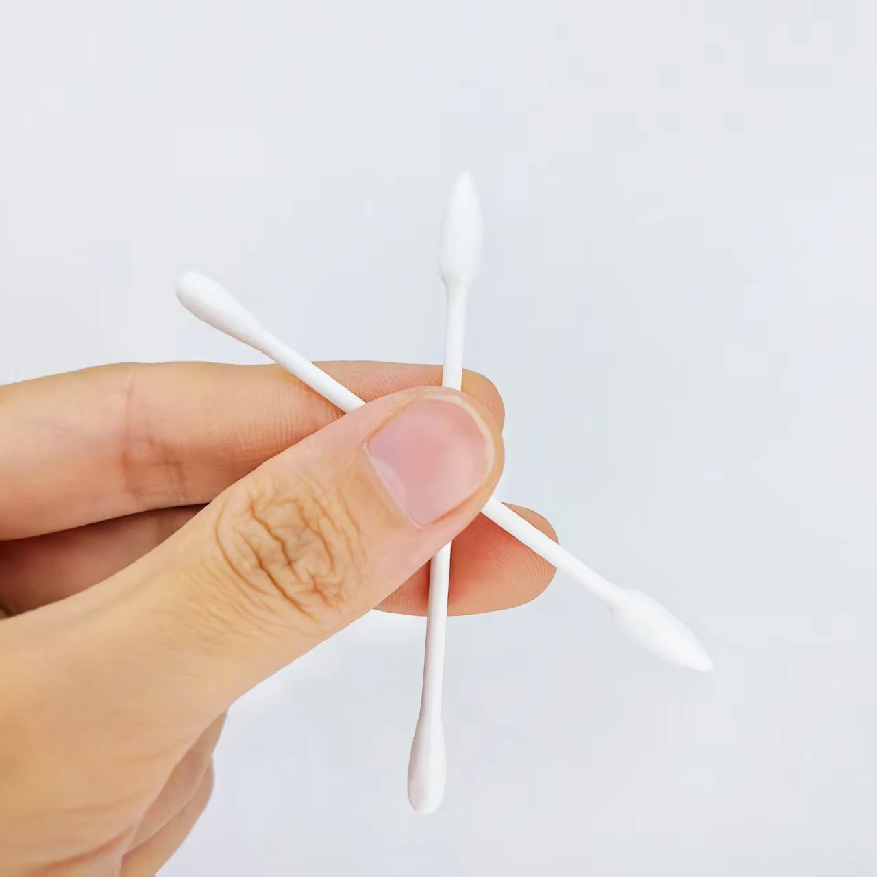 500 قطعة من مسحات القطن برأسين للبالغين في عبوات أسطوانية، رؤوس مدببة ومستديرة، مسحات قطنية هدية بنمط إبداعي #6