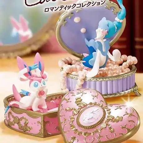 

Original Re-Ment Pokemon Romantic Collection Ashirene Nyahoja Nymphia Alola Rokon Full Set Candy Toys Figures Collectible Gift