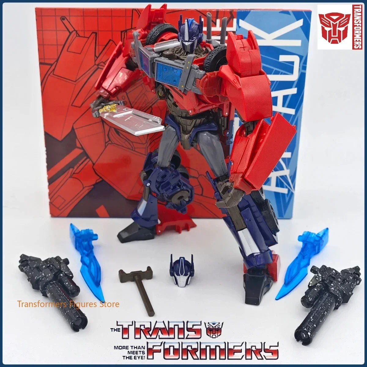 ในสต็อก Transformers ญี่ปุ่นการจับคู่สี APC-ของเล่น Optimus Prime เคลื่อนย้ายได้ของเล่นสะสมตัวเลขโปรโมชั่นเครื่องประดับของขวัญ