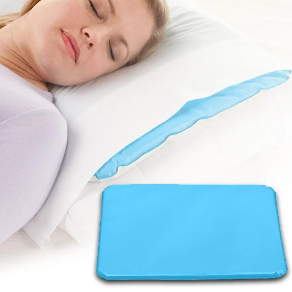 1pc Summer Ice Cold Pillow Massager Therapy Insert Mat Muscle Relief Cooling Gel Pillow Chillow Sleeping Aid Pad Neck PVC Pillow