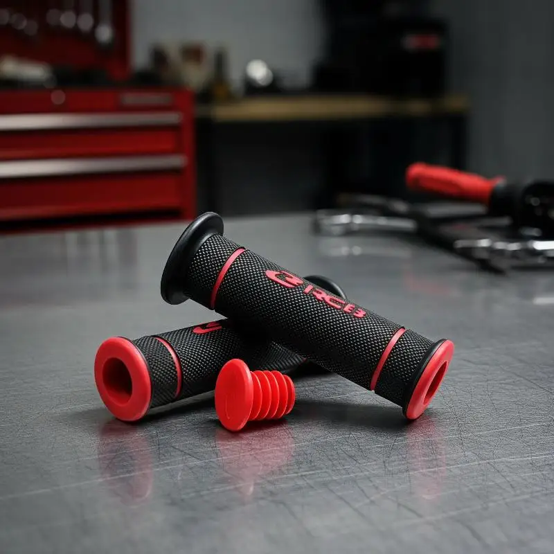 RCB Comfort Texture Motorcycle Handlebar Grips Non Slip Hand Grip Mod Parts For Dirt Bike Street Motorbike Off Road Daily Riding