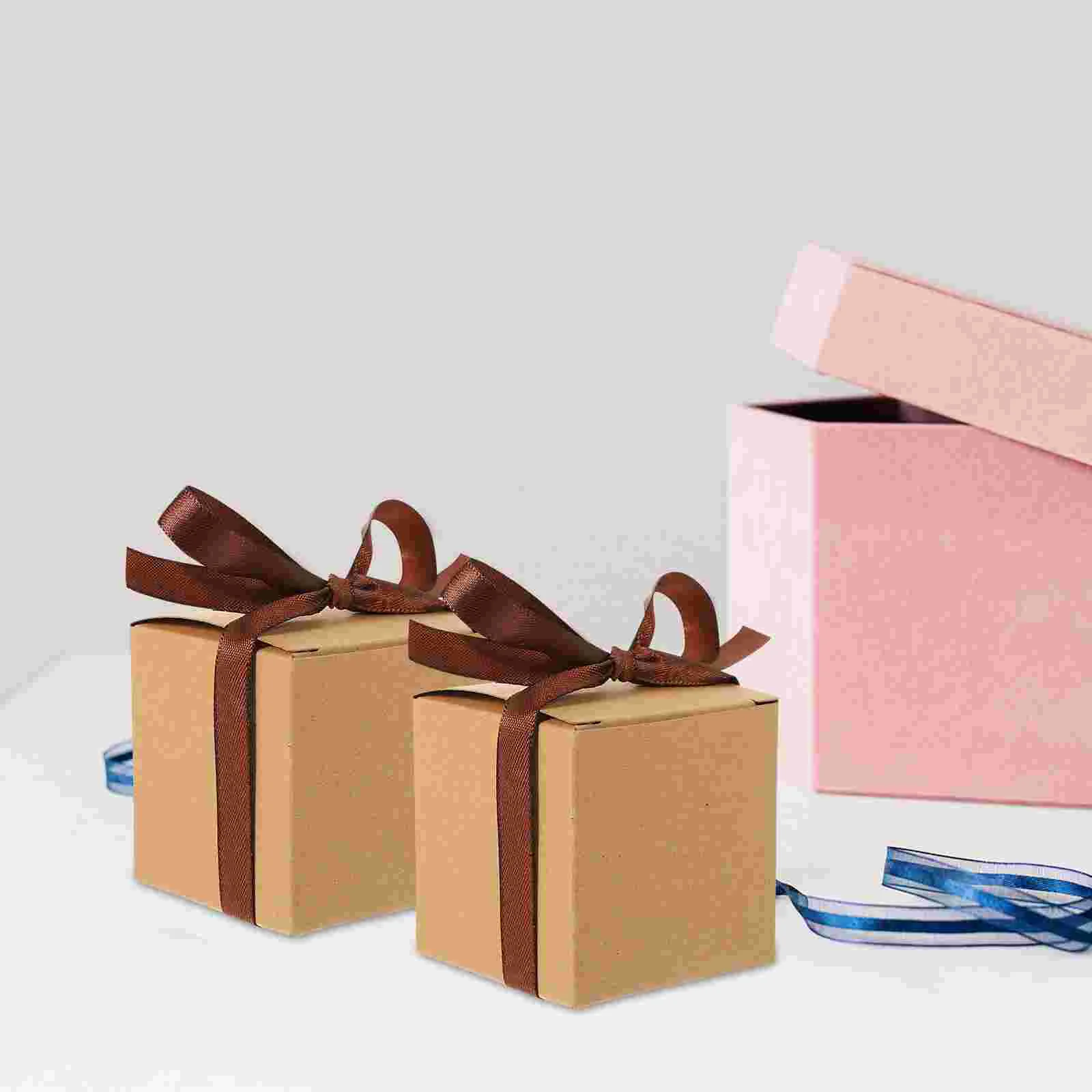 

50 Set Candy Box Boxes Trinket Kraft Paper Multi-function Candies Case Party Favors