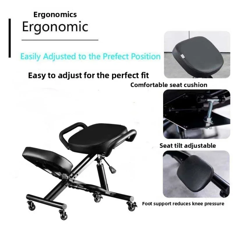 Kneeling chair Adult corrective sitting posture Engineering riding chair Study writing chair Anti-hunchback sturdy and durable