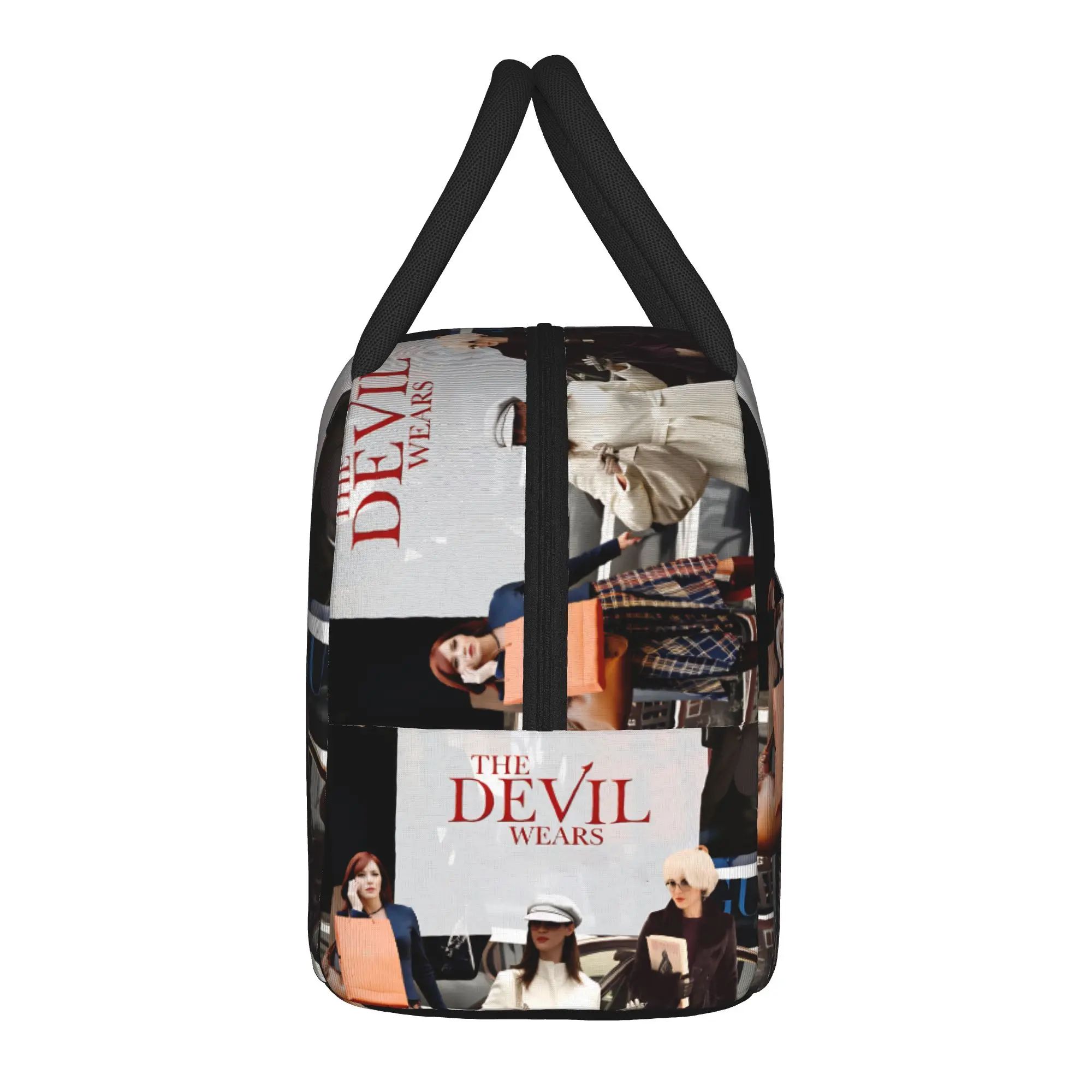 The Devil Wears Pradad Lunch Bag Film  Picnic Lunch Box For Child Vintage Graphic Tote Food Bags Oxford Portable Cooler Bag