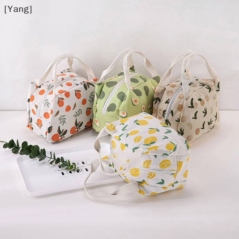

Fresh Cute Fruit Lunch Bag Portable Insulated Lunch Thermal Bag Bento Pouch Lunch Container For Girls School Office Food Bag