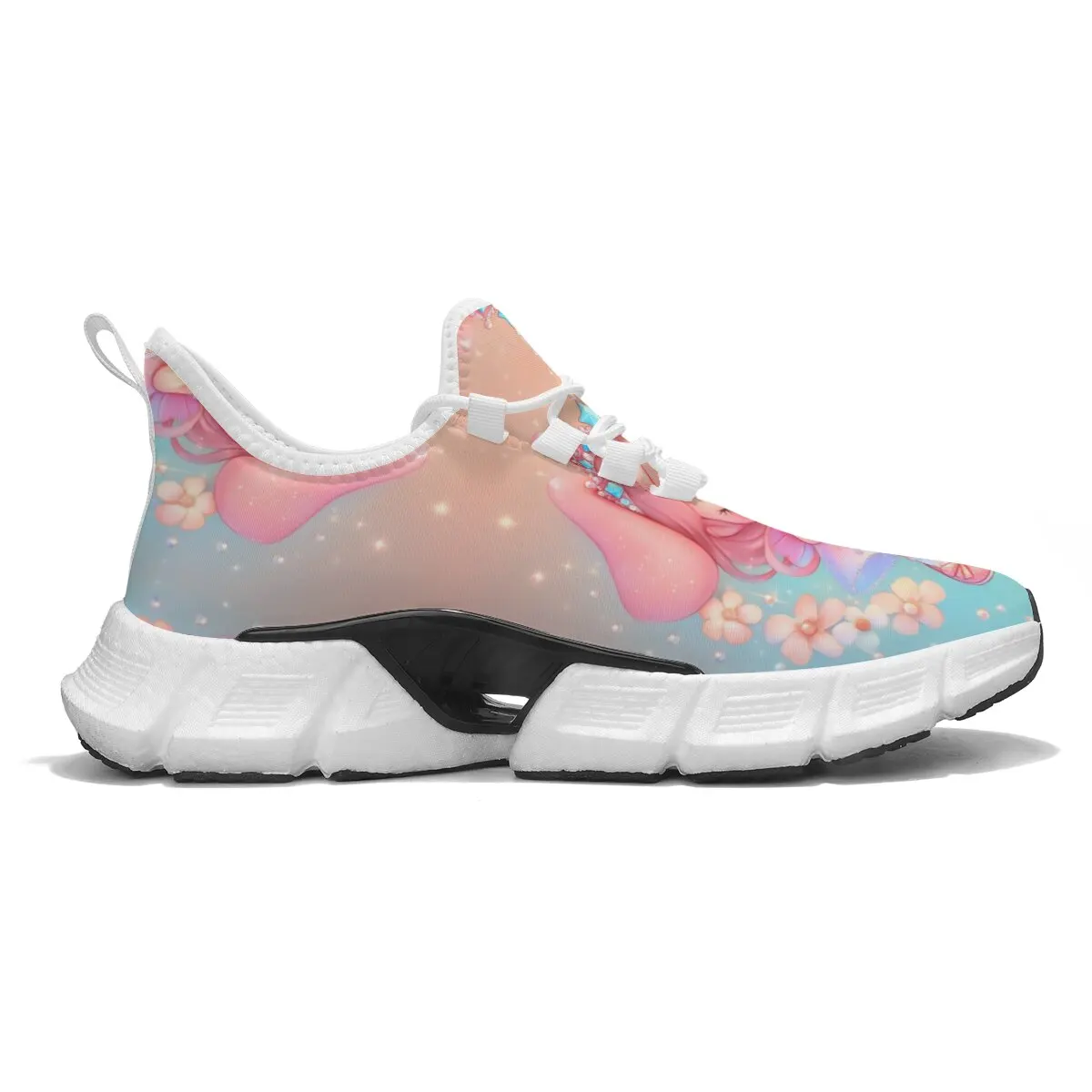 Cartoon Print Mens Casual Shoes Fashion Loafers Comfortable Flats Platform Lightweight Sneakers Leisure Outdoor Walking Shoes