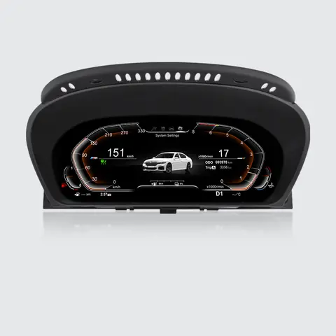 AUTOTOP 12.3" digital Cluster Dashboard Virtual Cockpit for BMW X5 E70 X6 E71 2007-2013,diesel gasoline petrol Gauge Speed meter
