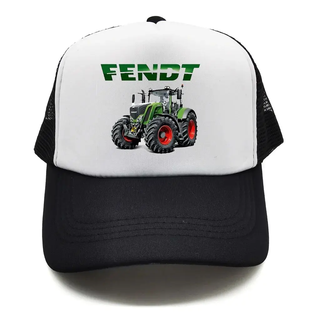 Fendt Trucker Cap Men Funny Farming Tractor Agriculture Fendt Hat Baseball Cap Cool Summer Unisex Mesh Net Caps