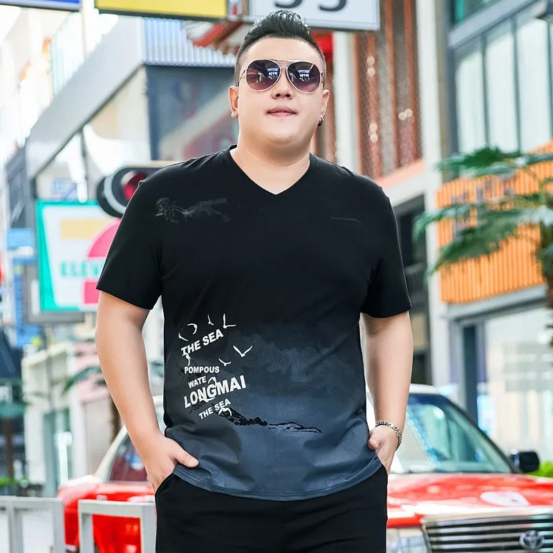 

Новинка 2024: Мужская футболка Adient Plus Size с коротким рукавом, летняя, охлаждающая, с V-образным вырезом, из хлопка, базовая, повседневная