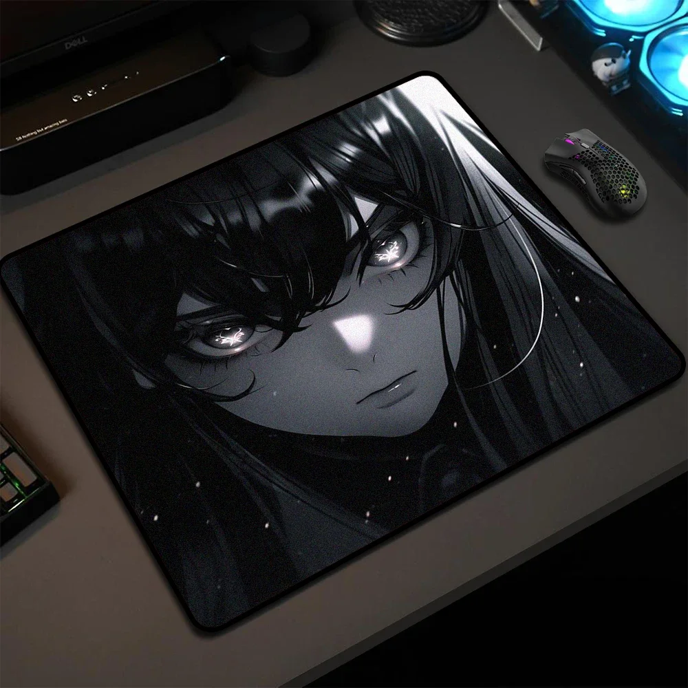 滑り止めのマウスパッド,耐摩耗性のゴム底,ステッチエッジのキーボードマット,サムライゲーム,オフィスに適しています