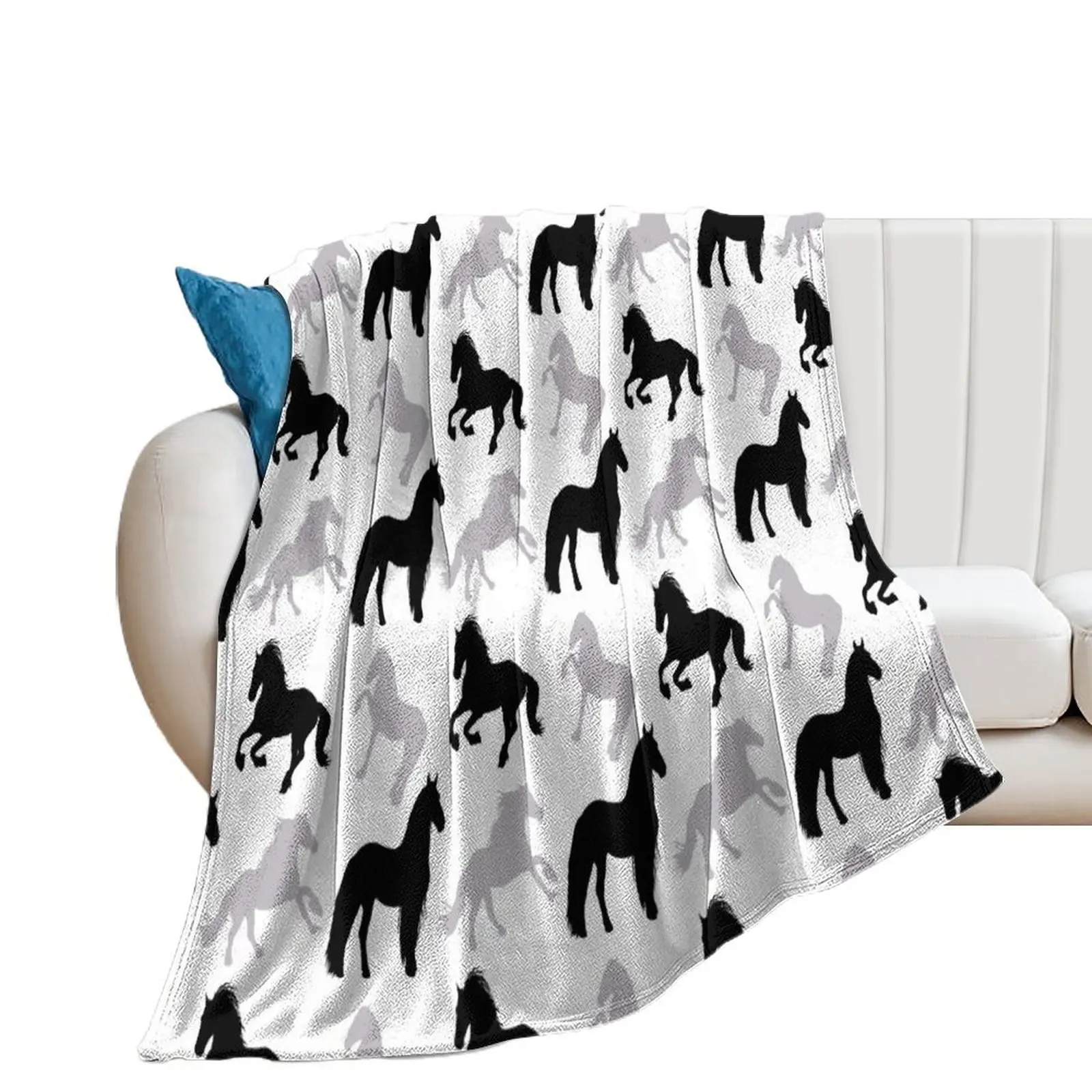 

Friesian Delight Throw Blanket Furry Summer Fashion Sofas Blankets