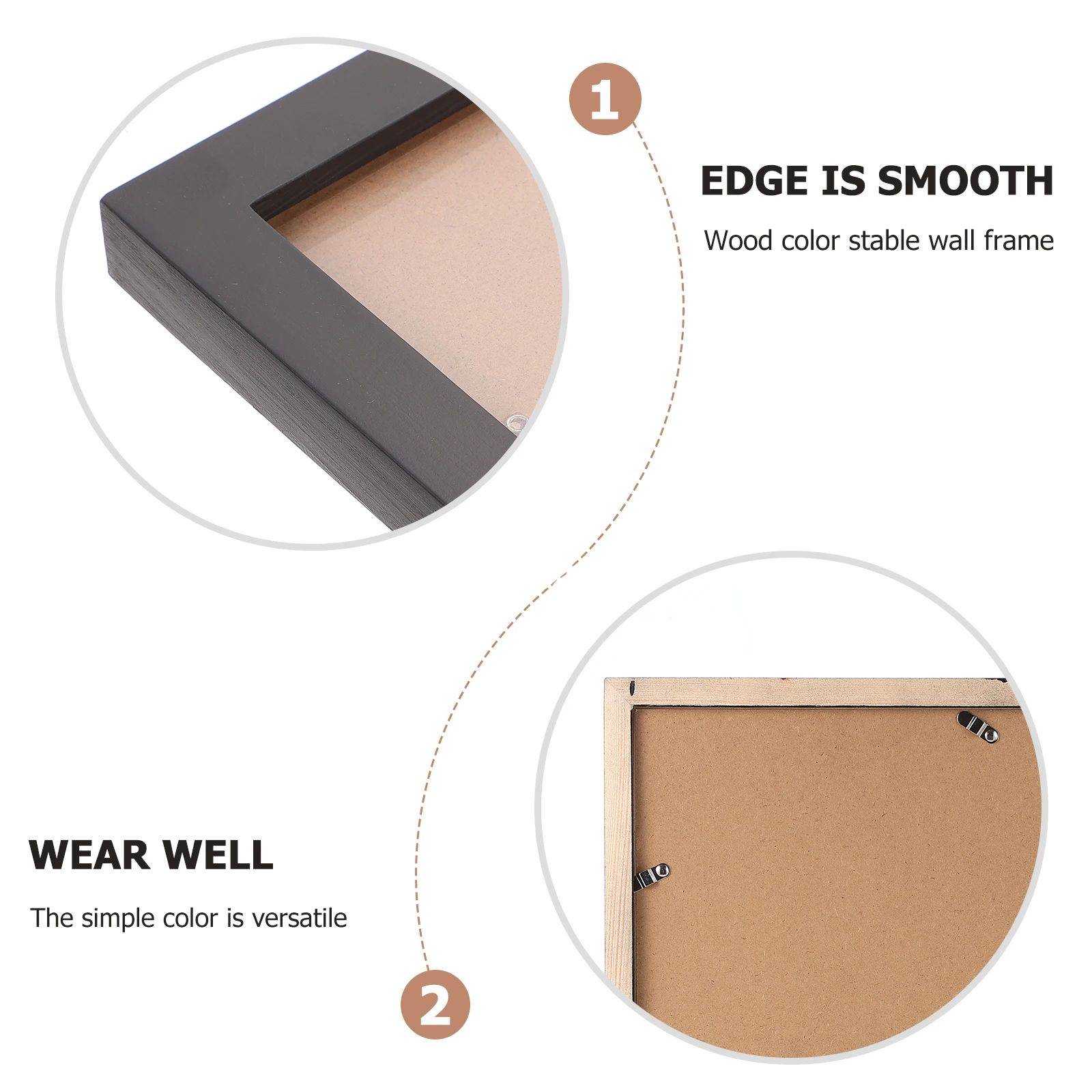 

Simple Design Wall Mount Painting Frame Wooden Photo Holder For Bedroom Living Room Decor Household Picture Adornment