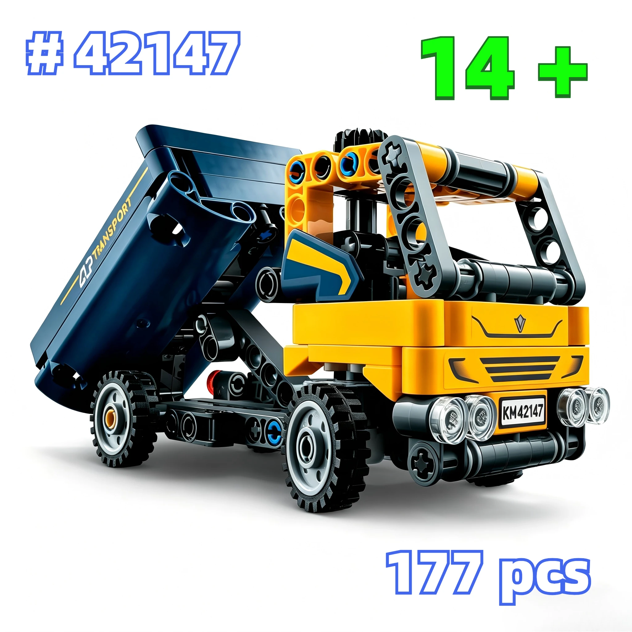 

Technical Dump Truck 2 in 1 10307 Building Blocks Set,Engineering Toy, Buildable Construction Vehicle or Excavator Digger Model.