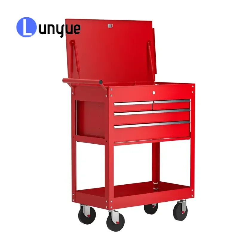 Heavy Duty Steel Tool Cabinet 5 Drawers Rolling Mobile Tool Cart with Brake Wheels Customizable Factory Sale for Workshop