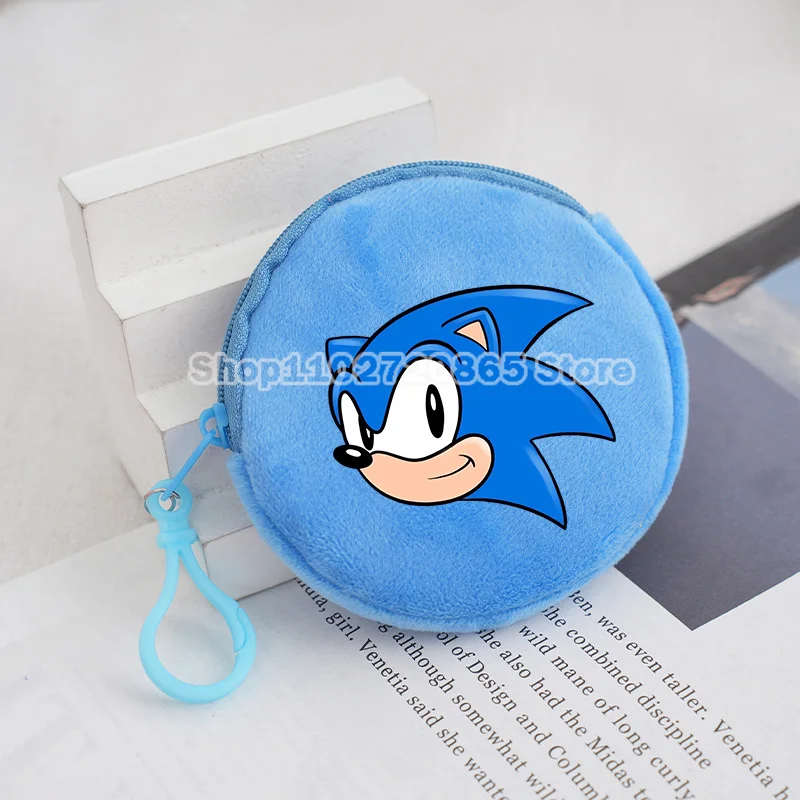 Sonics Geldbörse Niedlichen Cartoon Anime Hohe Qualität Plüsch Mode Zipper Brieftasche Baby Jungen Mädchen Student Candy Mini Tasche Kinder Geschenk