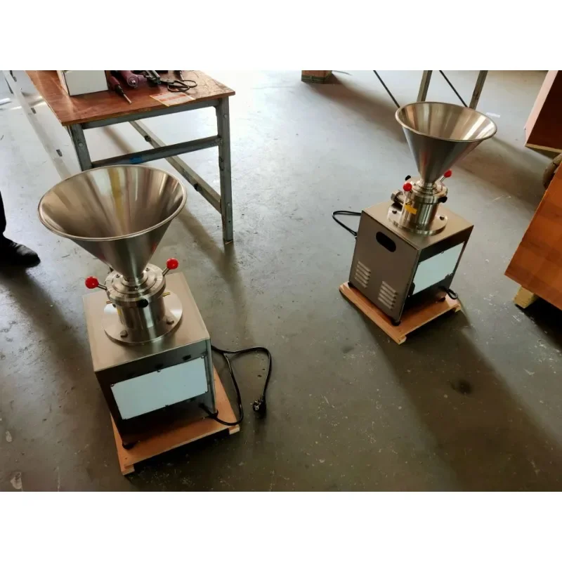 commercial Stainless Steel 50-500kg/hour Sesame Cocoa Peanut Butter Making Machine