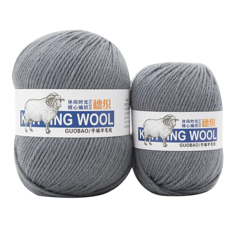 1Pc 50g 100% Wool Yarn for hand Knitting  Lanas Crochet yarn Thick Thread DIY Scarf Sweater blanet hat sock Crocheting bag shoe