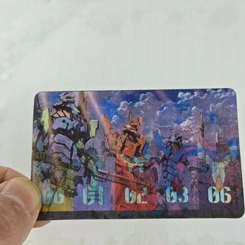 EVA Cards Shinji Rei Asuka Langley Soryu Anime Figures Cartoon Grating Card Bookmark Goods Toy Christmas Gifts Anime Merchandise view 4