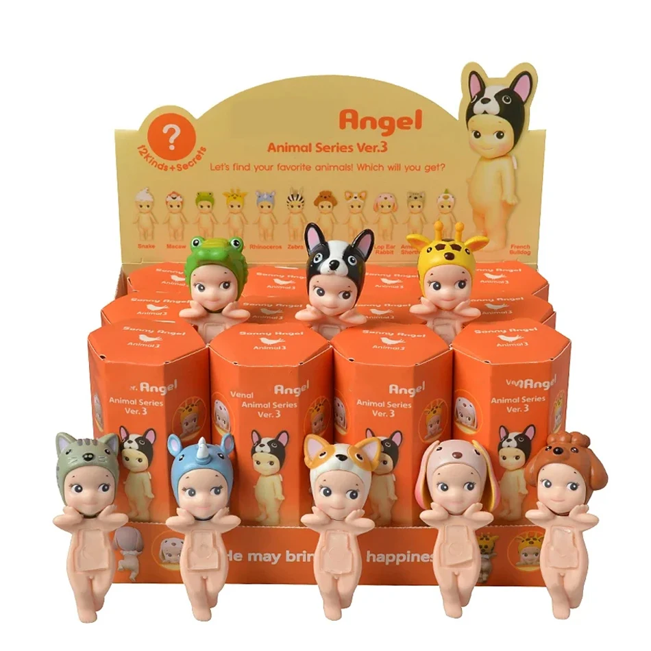 1-12 pièces nouvelle série de bonbons ange S avec boîte figurine d'anime poupée Hippie mignonne voiture à la mode ornements de téléphone portable jouet pour enfants cadeau d'anniversaire