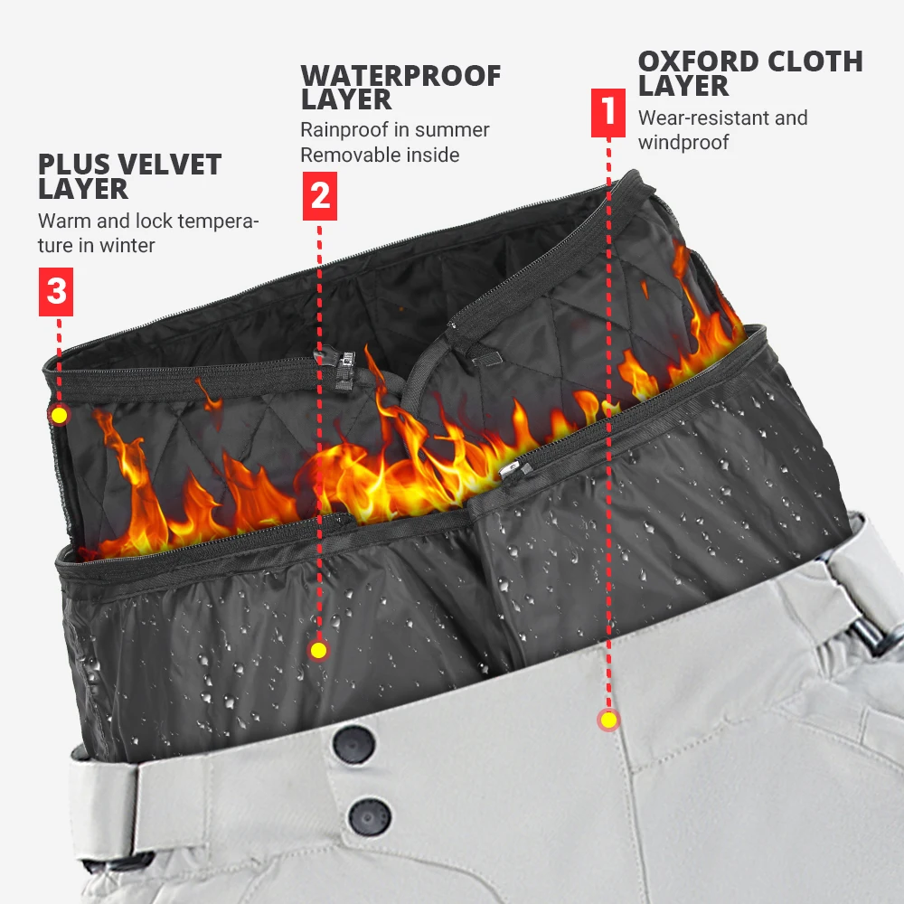 Jaket Motocross Tahan Air Pria Jaket Motor Pria Jaket Balap Celana Motor yang Dapat Dipakai Pakaian Moto dengan Perlindungan EVA