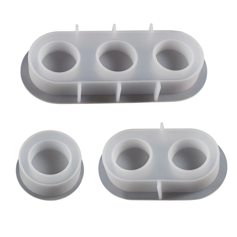 

Tea Light Holder Mold Epoxy Resin Mould Cylindrical Candlestick Silicone Molds DIY Wedding Party Home Decorations