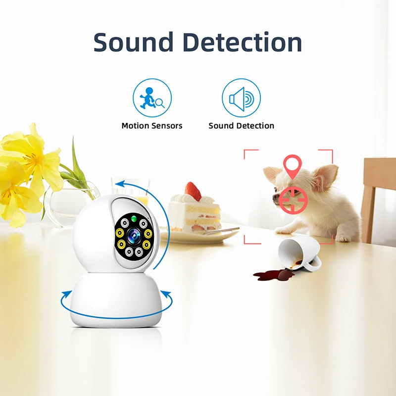 1080P IP Camera Surveillance Camera Indoor Camera WiFi Wireless Baby Monitor Automatic Tracking Smart Home Security APP Control