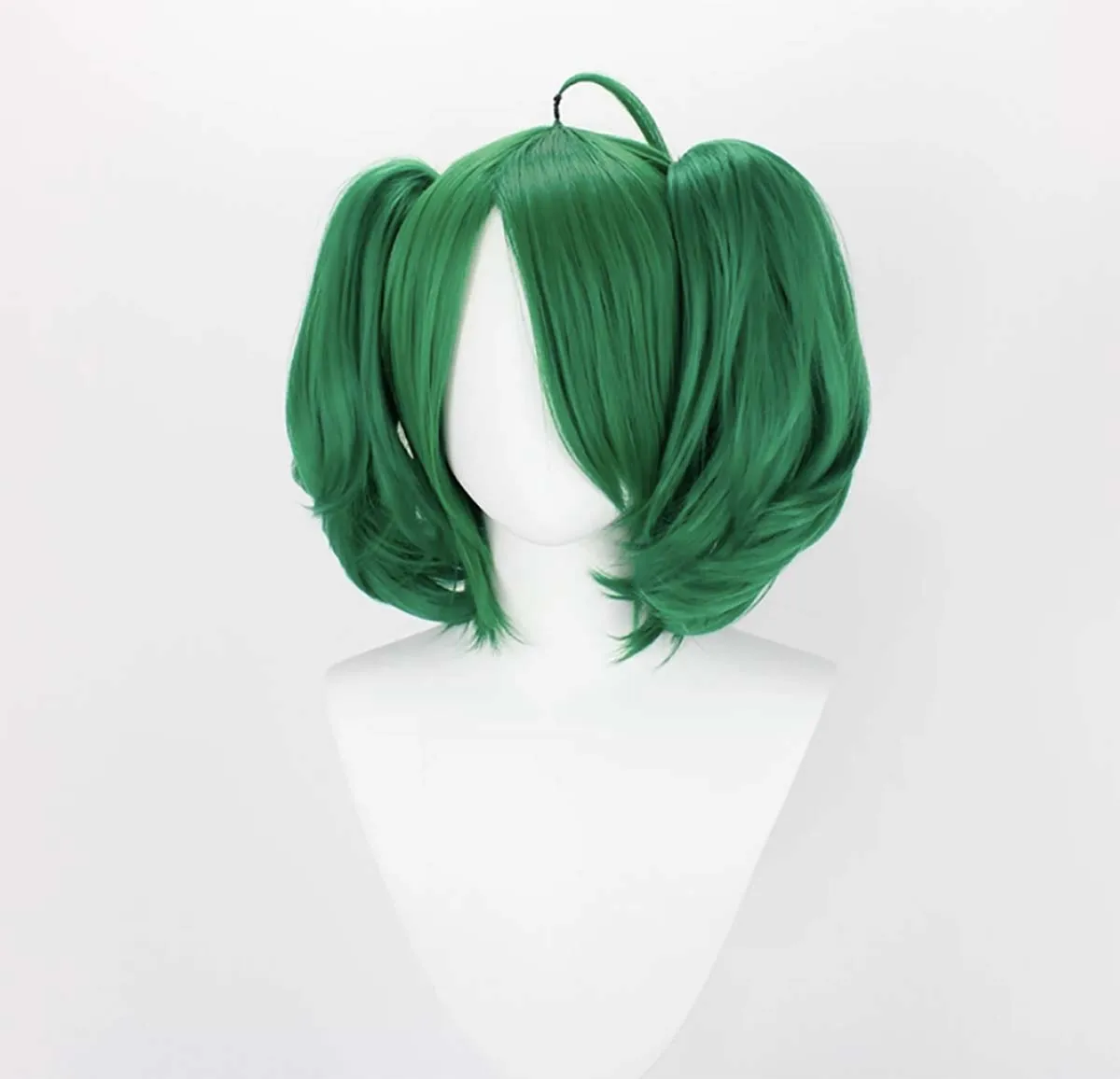 Anime Macross Delta Ranka Lee Cosplay Short Green Heat Resistant Synthetic Hair Wig