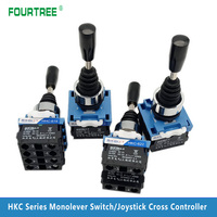 HKC 22mm Joystick Switch Momentary Monolever Cross Rocker Master Switch 2/4-Way Self-reset Self-lock 2NO 4NO New Type