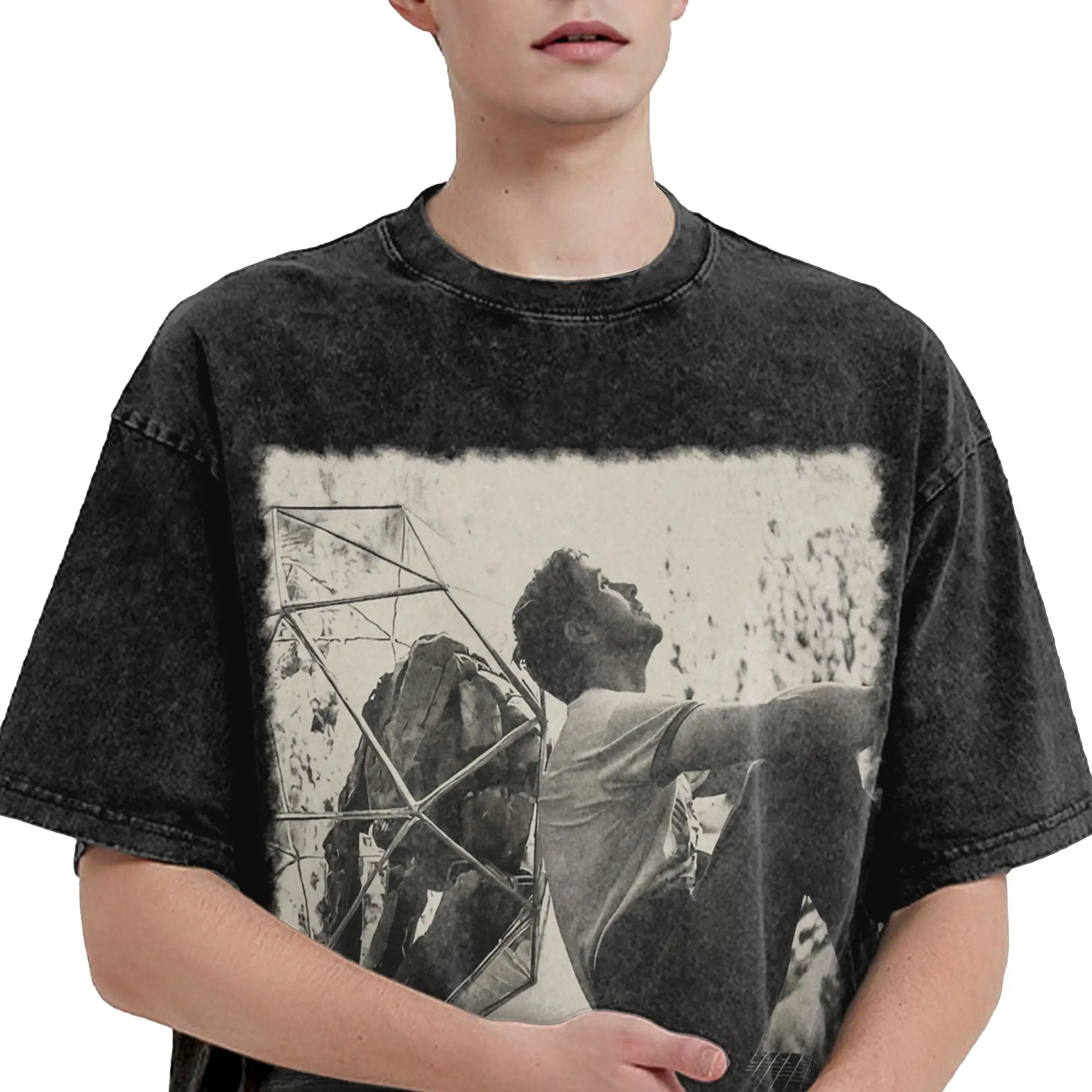 Vintage Rockys and Ryland Grace Project Hail Mary Washed T Shirt Streetwear Hip Hop Vintage T-Shirt  Tees Men Women 100% Cotton view 4