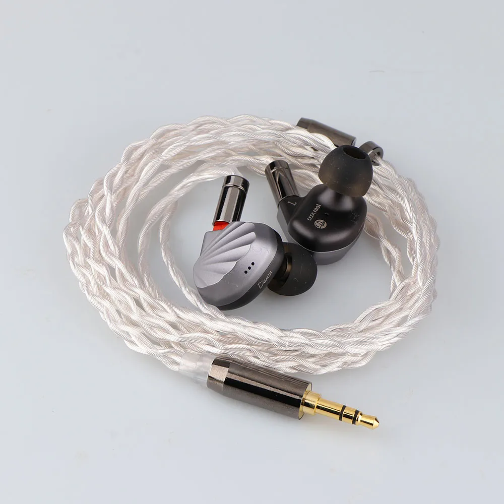 

SeekReal Dawn 10mm*14mm Square Planar + BA Hybrid HiFi Audiophiles In-Ear Earphones 0.78 2pin Detachable