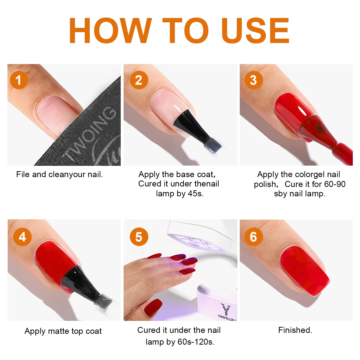 TWOING 15ml Velluto Opaco Top Coat Gel Smalto per unghie Opaco Top coat No Wipe Sigillante Gel Finitura Manicure Nail Art Salon Qualità