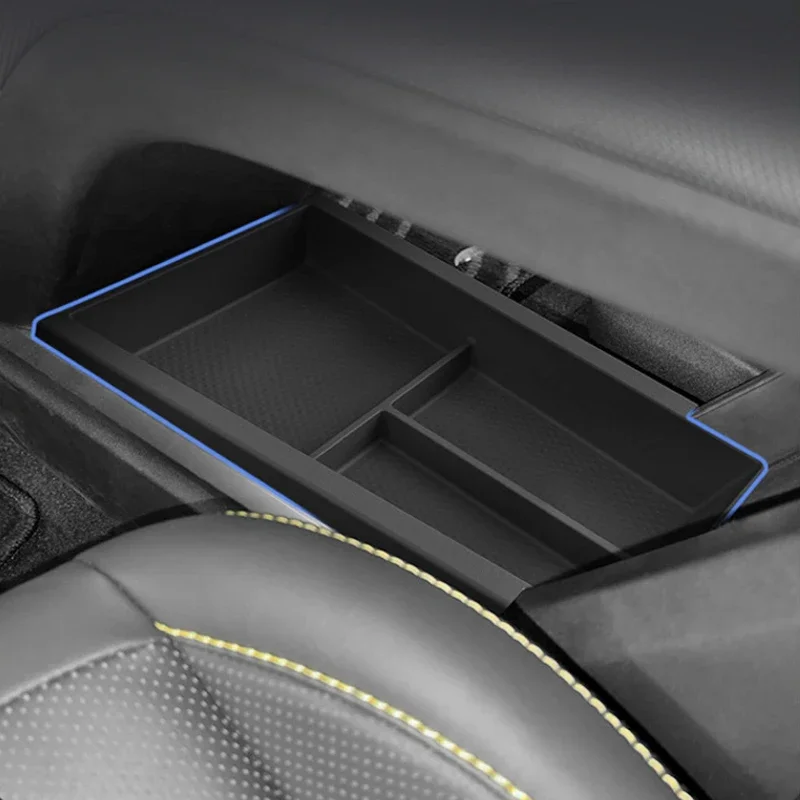 

For TOYOTA BZ5 2025-Present ABS Car Armrest Box Storage Auto Lower Central Control Organizer Tray Water Cup Holder Accessories