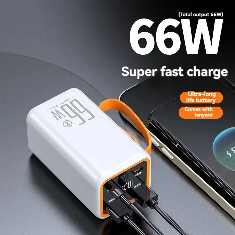 20W Bidirectional Fast Charging Mini Power Bank 20000mAh 66W Compact and Suitable for Apple and Android Mobile Power Supply