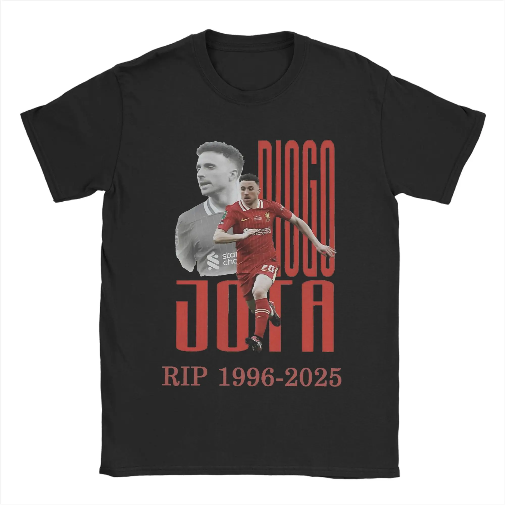 

Футболка большого размера Diogo Jota RIP Soccor Player, хлопковые футболки, новинка, футболка для взрослых, летние свободные топы с короткими рукавами Y2K