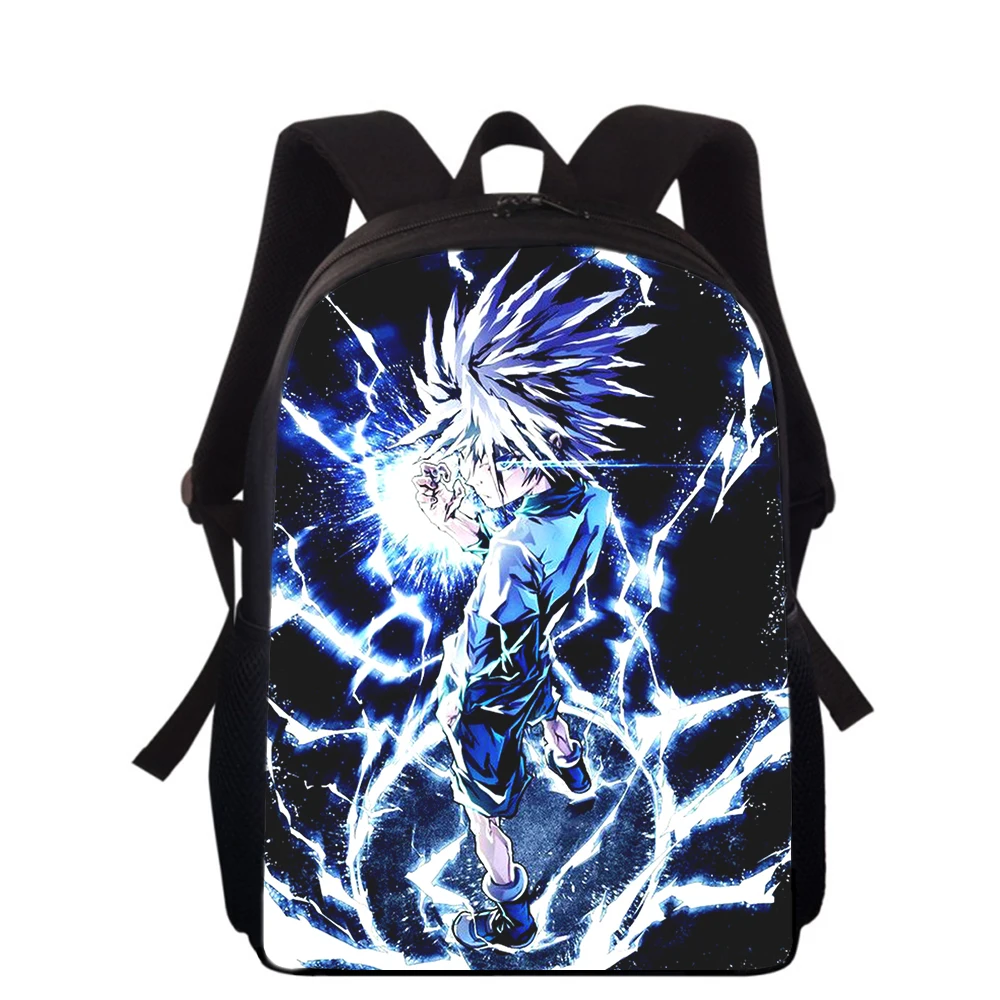 HUNTER×HUNTER Killua Zoldyck 15” 3D Print Kids Backpack Primary School Bags for Boys Girls Back Pack Students School Book Bags