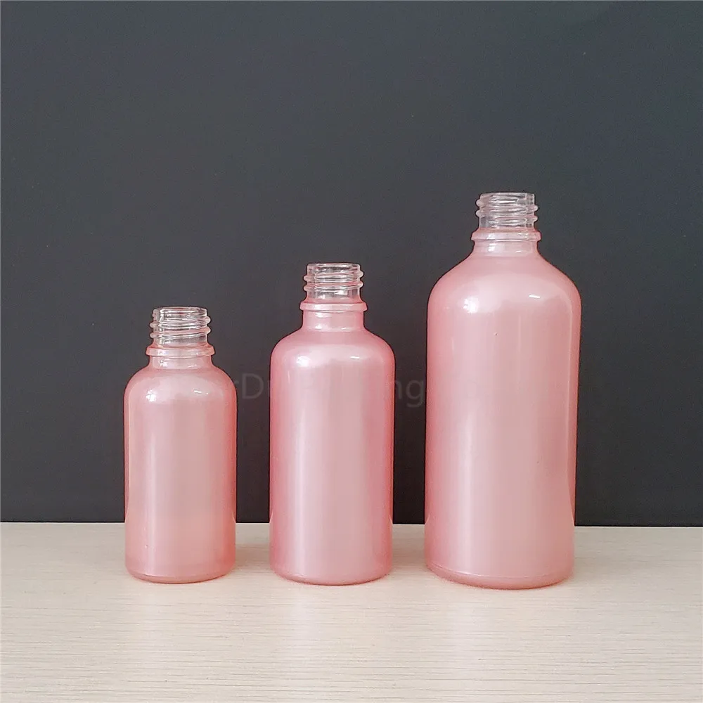 100pcs/lot 30ml 50ml 100ml Glass Dropper bottle, 30cc Pink Essential Oil Empty Bottles