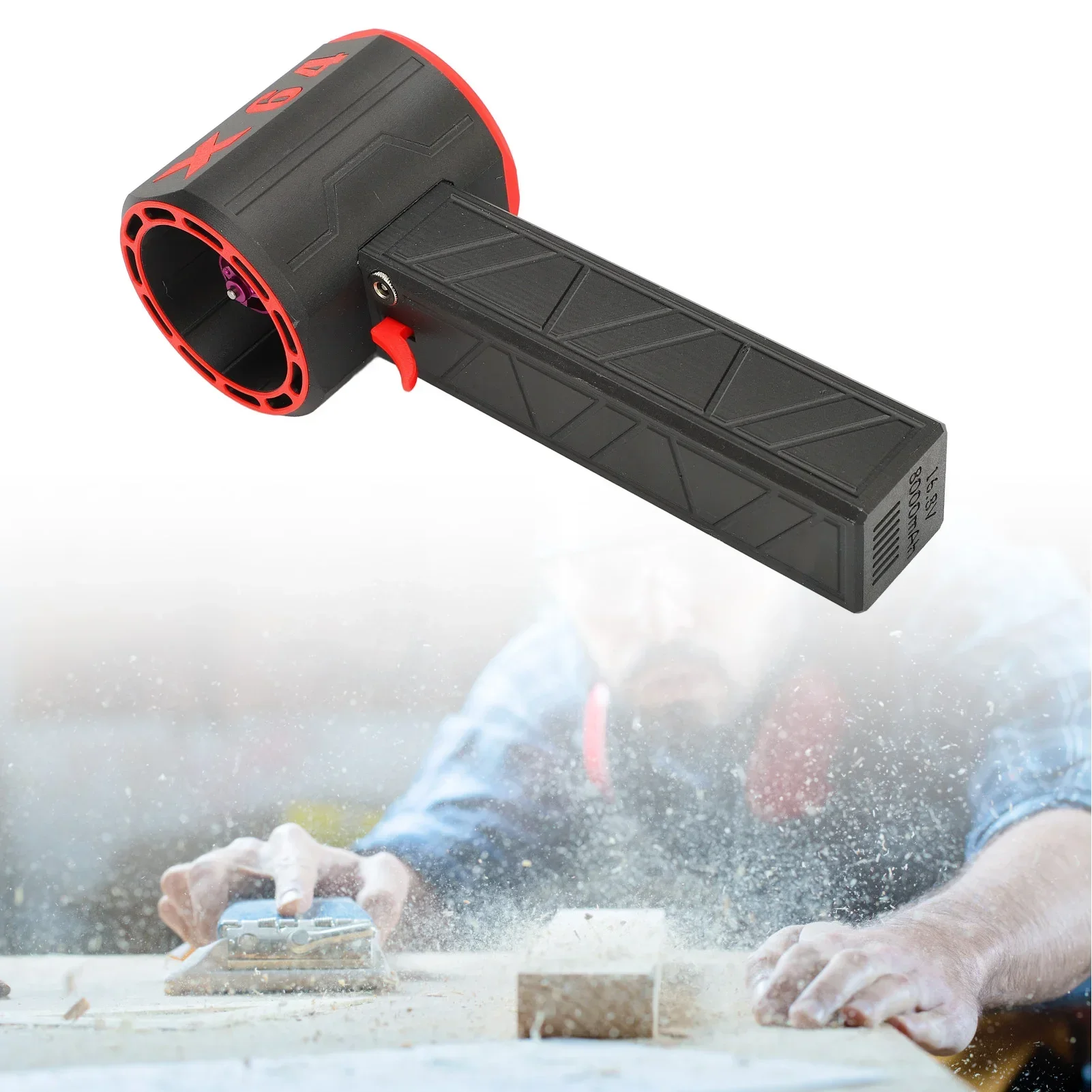 Plumero eléctrico con enchufe estadounidense, 100 a 240V, desbloqueo de llave, soplador seco, Motor sin escobillas, velocidad ajustable continua para coche