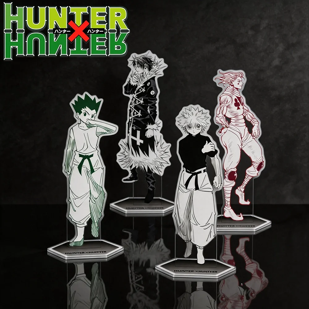 Anime Hunter X Hunter Acrylic Standee Keychain 2026 New Gon Killua Manga Style Desktop Decor Birthday Present Merch Gift