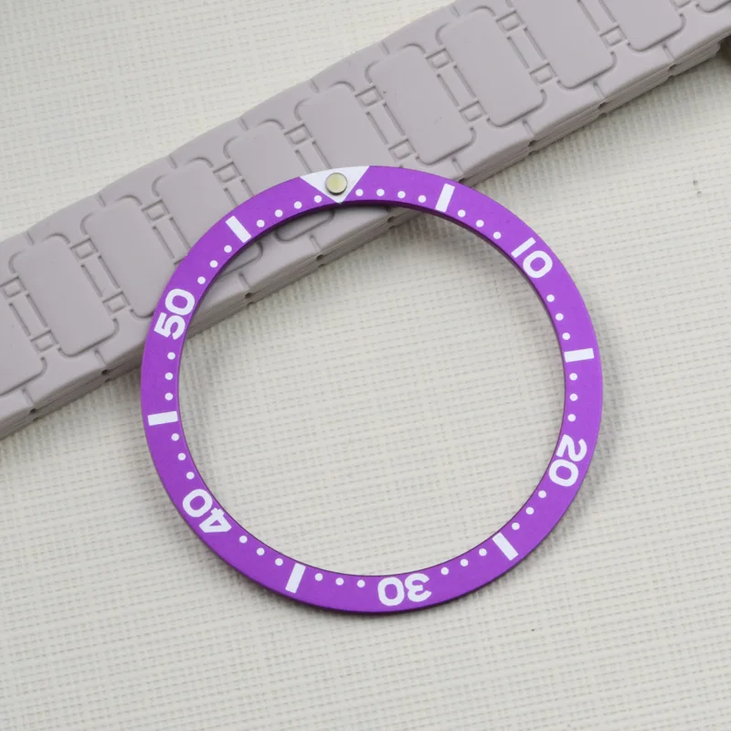 

Фиолетовая вставка безеля 31,5-38 мм для часов Seiko, подходит для моделей Turtle 6105-8110, SKX007, 009, для дайверских часов с механизмом NH35A/36A, запчасти для часов