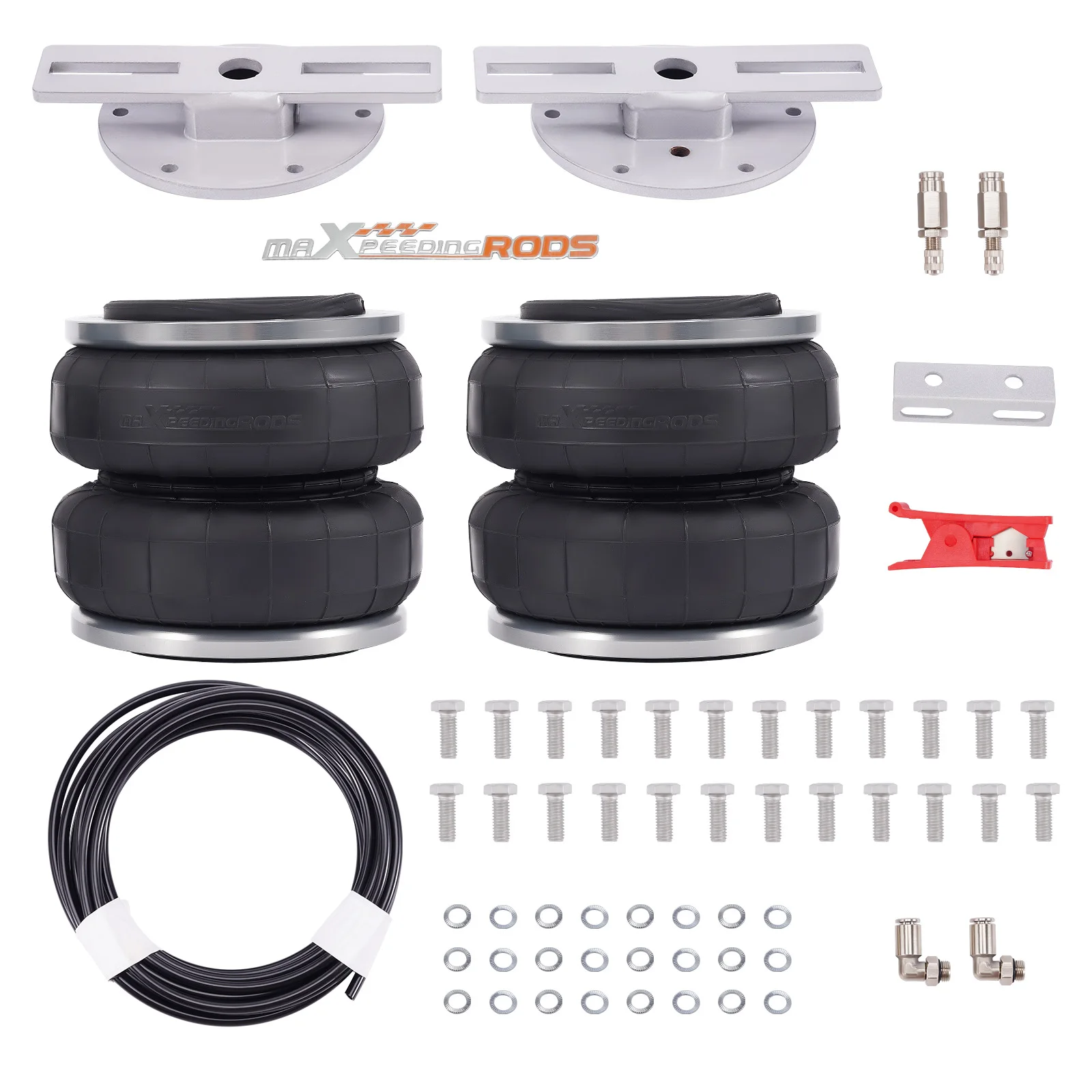 MaXpeedingrods Air Spring Bag Suspension Kit for for Nissan Navara D23 2015-2024 W/ Leaf Rear