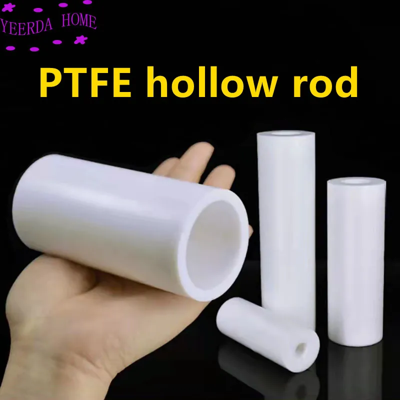 Wholesale White polytetrafluoroethylene hollow rod environment-friendly non-toxic DIY PTFE sleeve Length 25/50cm PTFE bar