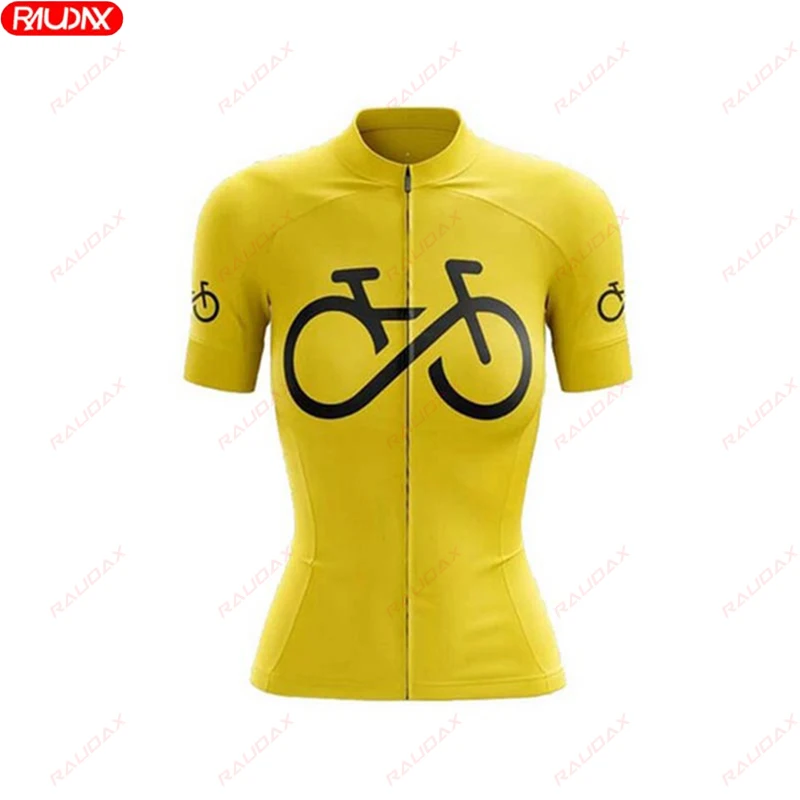 New women\'s summer cycling short sleeved road bike breathable cycling suit cycling team training suit quick drying short sleeved