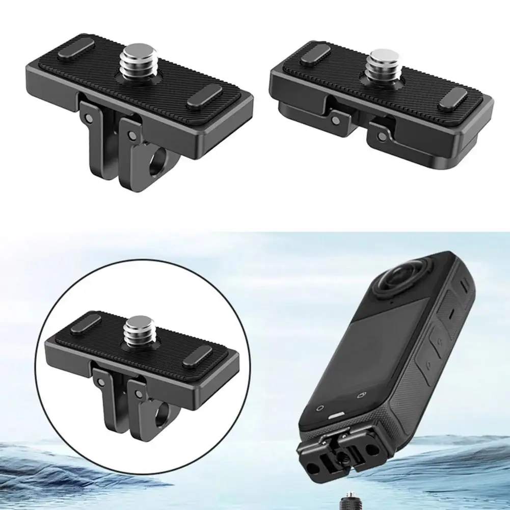 

Action Camera Quick Release Mount Insta360 X4 Magnetic Quick Release Base for Action Cameras Portable Shock Absorption Mount