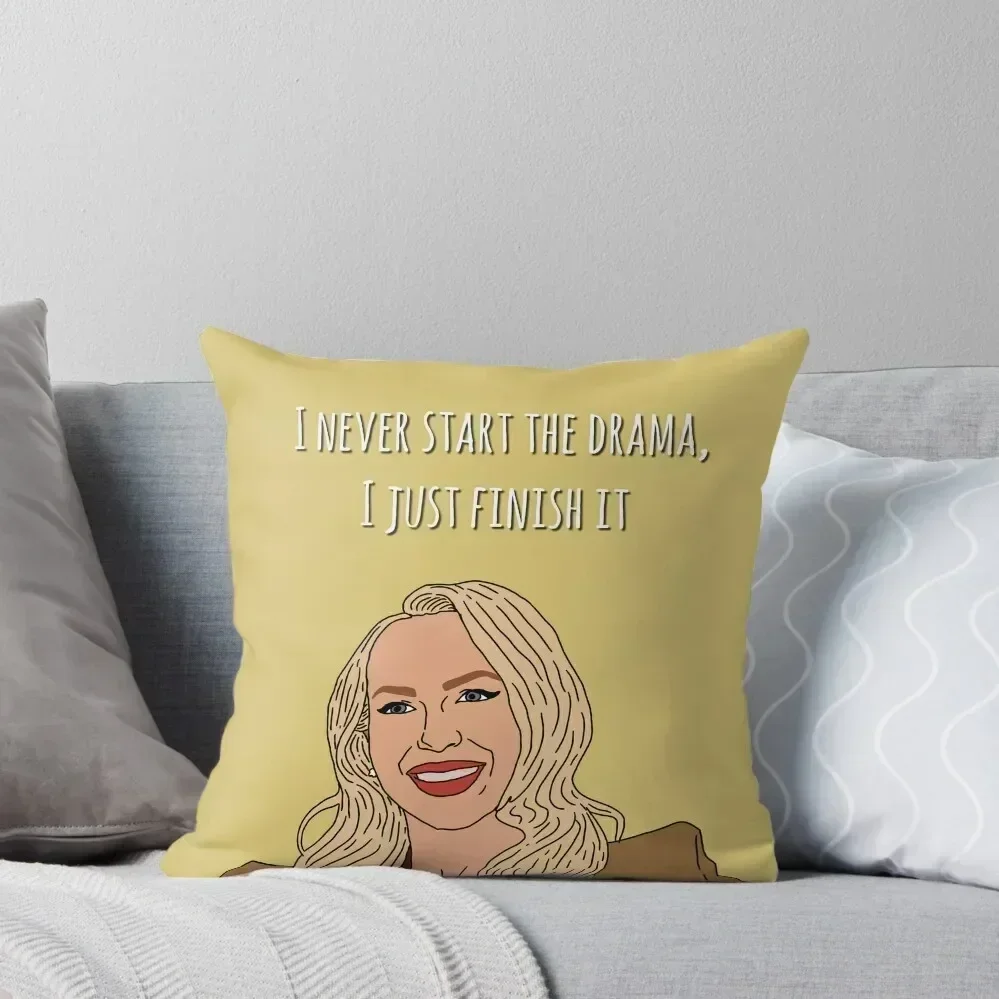 

I Never Start the Drama, I Just Finish It - Selling Sunset Christine Throw Pillow Covers For Sofas Sofas Covers pillow