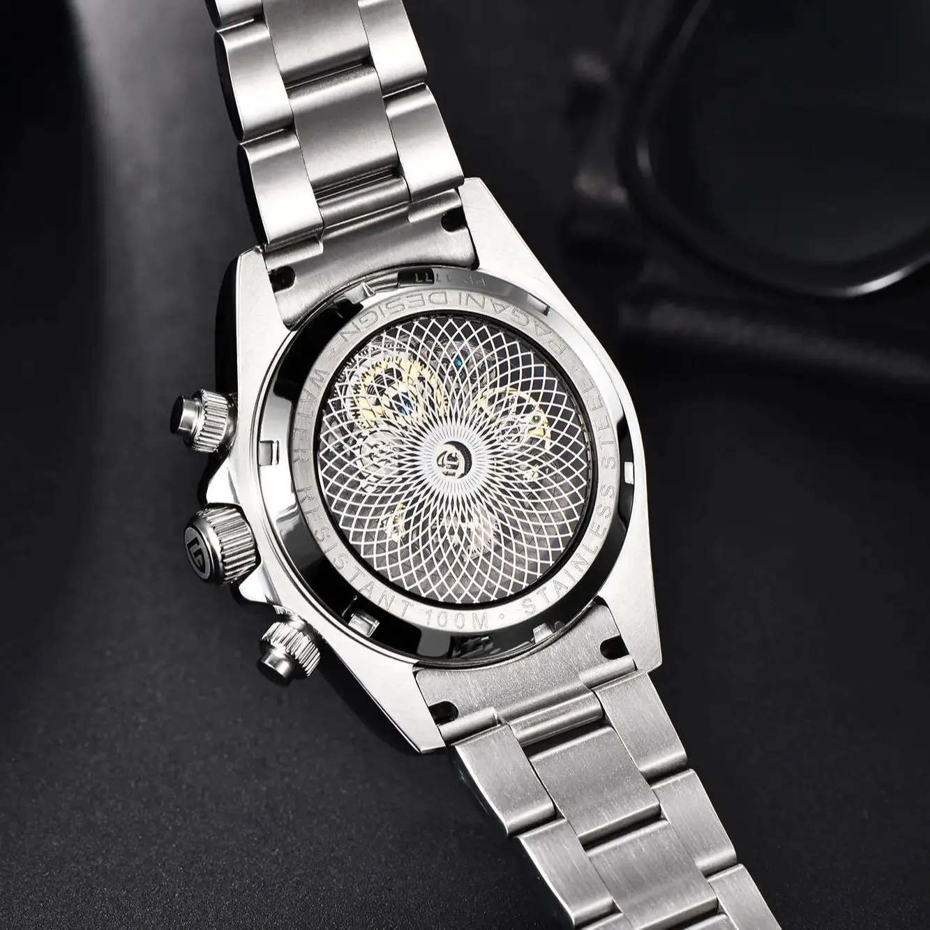 Pagani Design HZ 2196G Automatic Mechanical Watch Stainless Steel Waterproof Sport 10Bar Luxury Casual Watch for Men Reloj Hombr