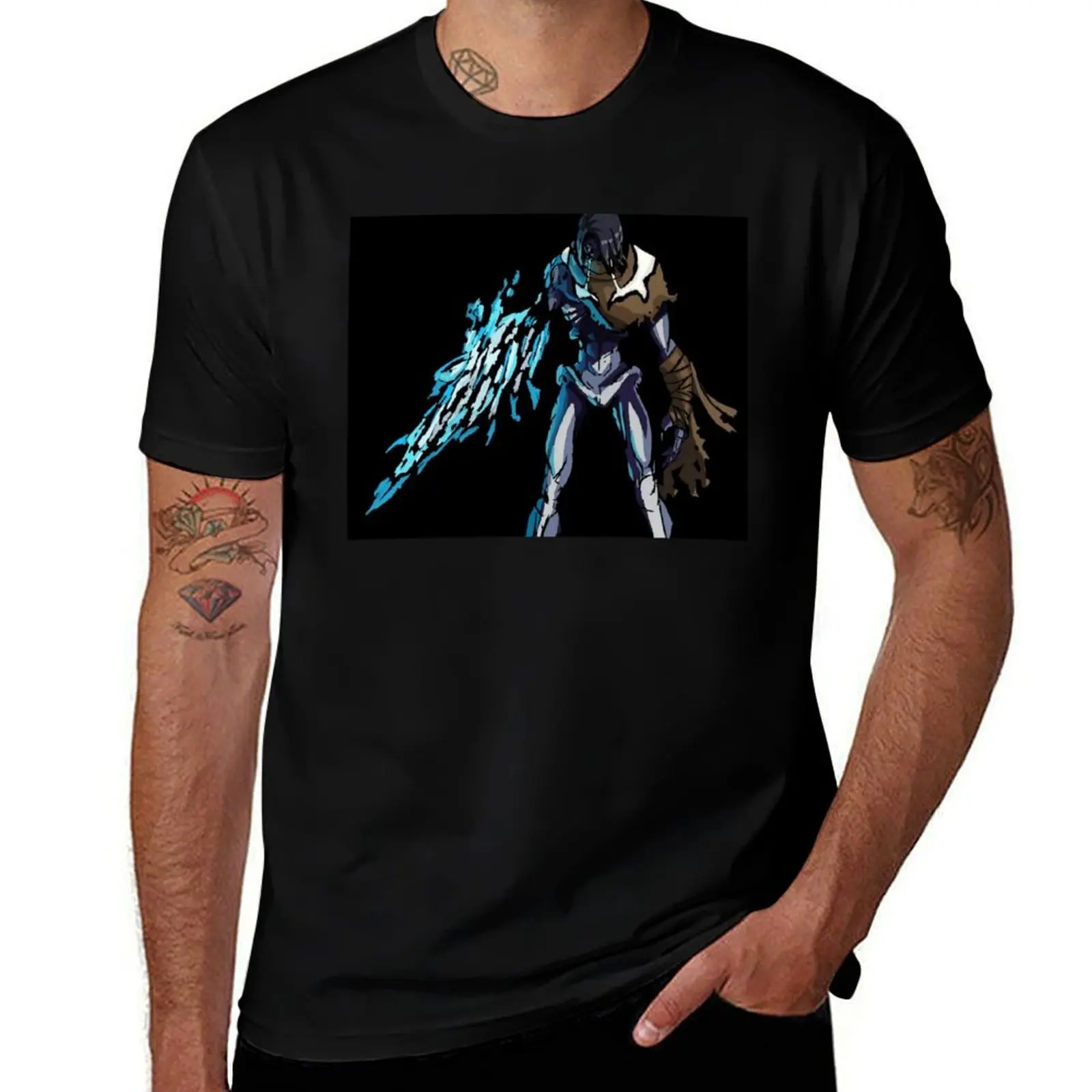 Raziel T-Shirt anime summer tops blacks summer clothes fitted t shirts for men