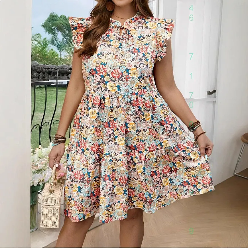 Striped Print Boho V Neck Maxi Dress Shirt Blouse Top Dresses Spring Summer view 4