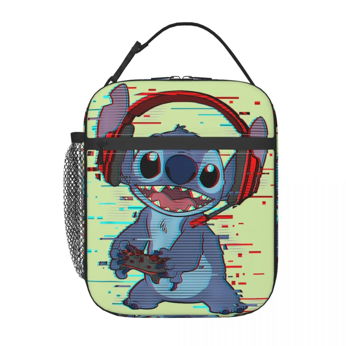 Office Workers Insulation Rice Bag Gamer Glitch Headset And Controller Strengthen Handle Disney Lilo & Stitch Film Multifunction